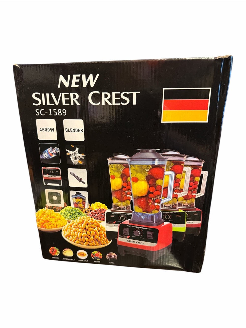 Silver Crest Professional 4500W Heavy Duty Multi-Function Blender New